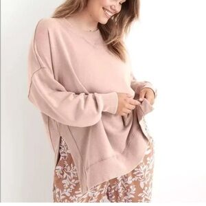 Aerie Blush Oversized Sweatshirt